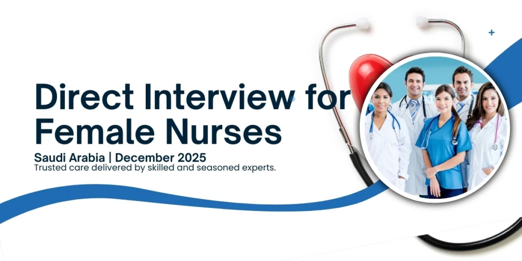 Direct Interview for Female Nurses